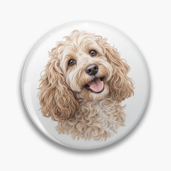 Item preview, Retrato de Cockapoo color crema: arte canino dulce, juguetón y cariñoso. designed and sold by Greenview-Gifts.