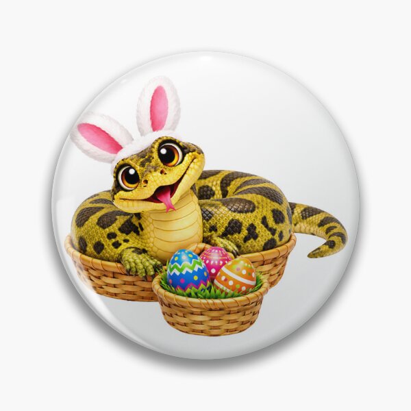Item preview, Cheerful Green Anaconda Easter designed and sold by Sillytoe.