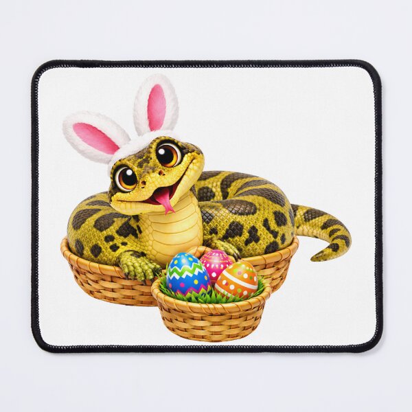 Item preview, Cheerful Green Anaconda Easter designed and sold by Sillytoe.