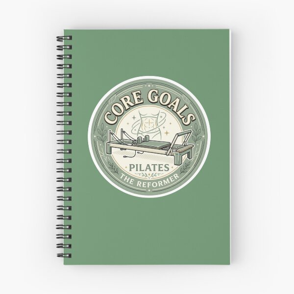 Item preview, Aesthetic Core Goals Pilates The Reformer Vintage Emblem Sticker designed and sold by REFORMER & COFFEE STUDIO.