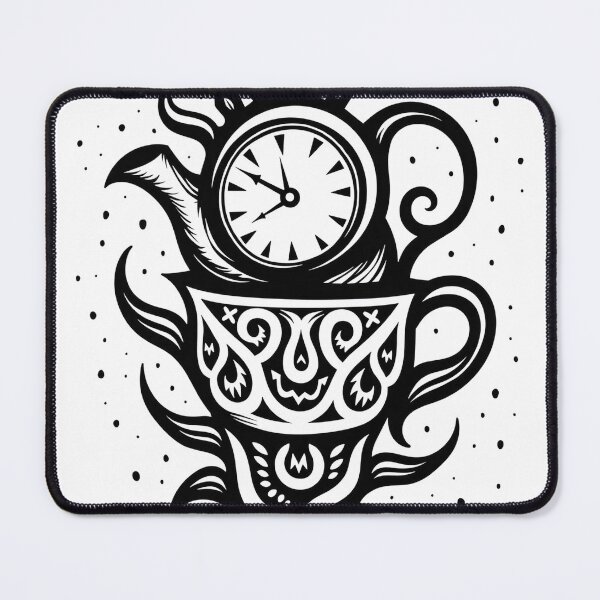Artikelvorschau, Melted Clock Surreal Tattoo Flash entworfen und verkauft von Qubivibe.