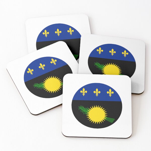 Artikelvorschau, Guadeloupe Circle Flag GP entworfen und verkauft von shitpostee.