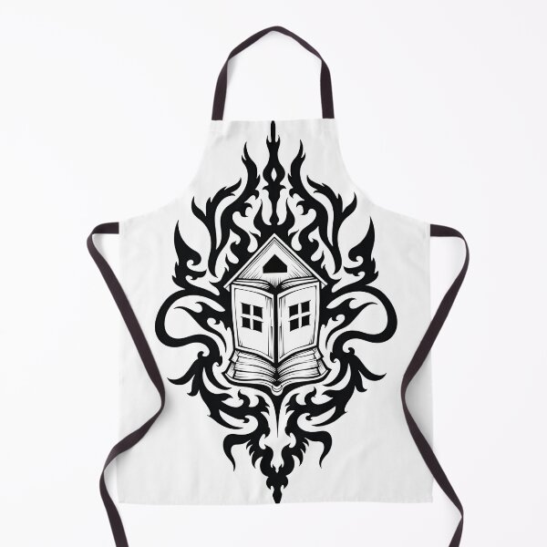 Artikelvorschau, Surreal Book House Tattoo Flash Design entworfen und verkauft von Qubivibe.
