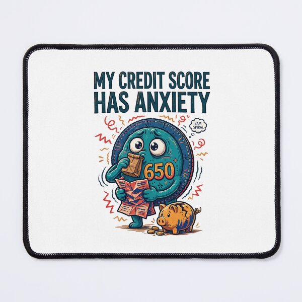 Artikelvorschau, My Credit Score Has Anxiety Funny Millennial Shirt entworfen und verkauft von Hearth & Hue.