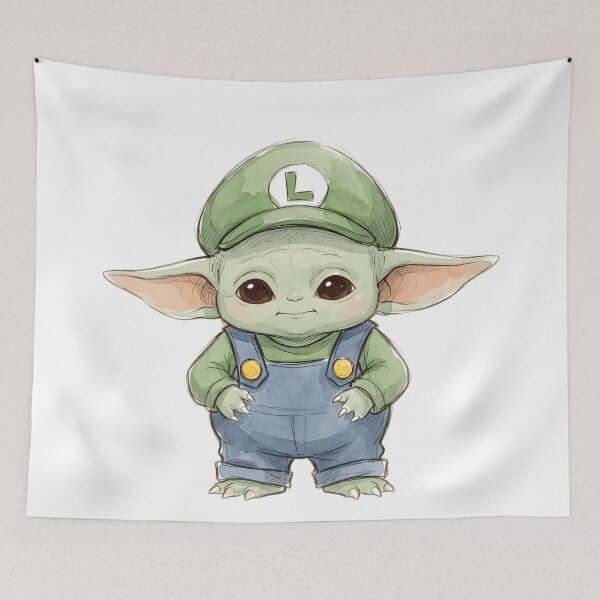 Item preview, BABY YODA LUIGI designed and sold by melyverso.