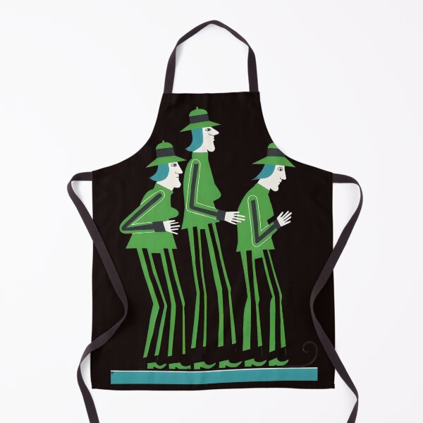 Aperçu de l'œuvre Trois figures stylisées, chapeaux verts, vêtements rayés, art créée et vendue par Rockx5.