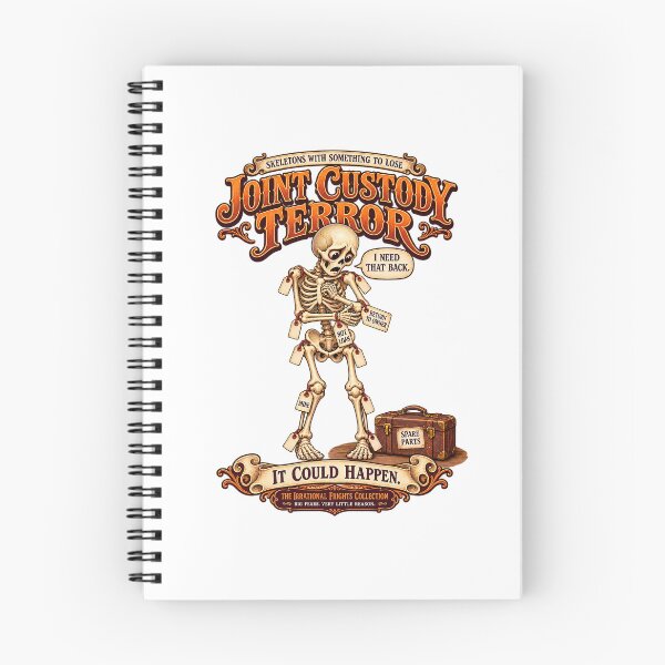Item preview, THE IRRATIONAL FRIGHTS COLLECTION - SKELETONS WITH SOMETHING TO LOSE - JOINT CUSTODY TERROR designed and sold by WheelieGdArt.