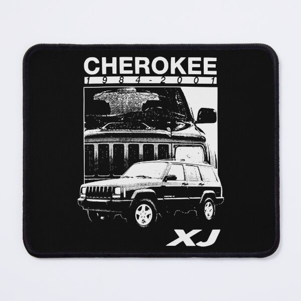 Aperçu de l'œuvre T-shirt unisexe Cherokee XJ Est 1984 New Body 4x4 créée et vendue par Off-Road-Zone.
