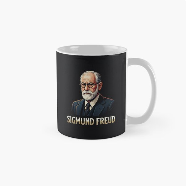 Artikelvorschau, Sigmund Freud Psychoanalyse Porträt Grafische Illustration entworfen und verkauft von Owcomm.