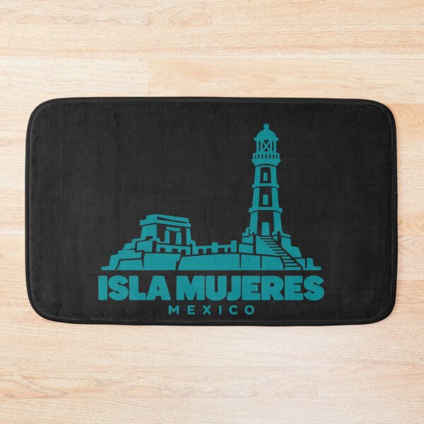 Item preview, Isla Mujeres Quintana Roo Mexico Line Art Coastline Poster designed and sold by CMYKStudio.