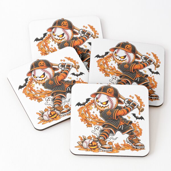 Item preview, Dripping Halloween Baseball Slugger Spooky Baseball Player designed and sold by GitSticker.
