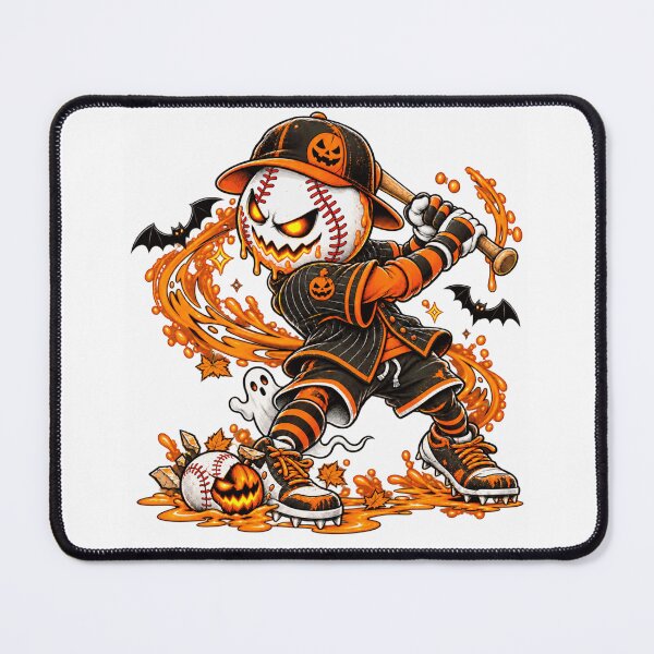 Item preview, Dripping Halloween Baseball Slugger Spooky Baseball Player designed and sold by GitSticker.