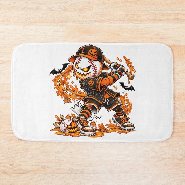 Item preview, Dripping Halloween Baseball Slugger Spooky Baseball Player designed and sold by GitSticker.