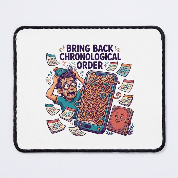 Artikelvorschau, Bring Back Chronological Order Funny Millennial Shirt entworfen und verkauft von Hearth & Hue.