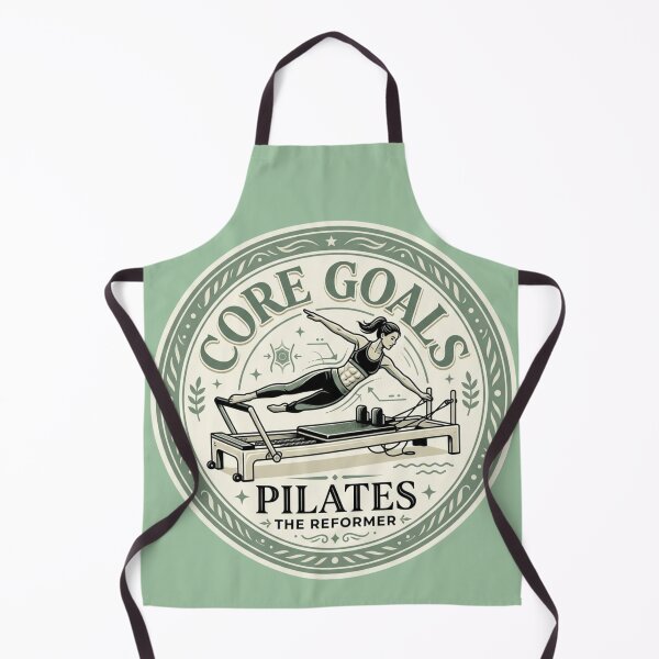Aperçu de l'œuvre Objectifs avancés Pilates Le Reformer Autocollant emblème vintage gravé sur bois créée et vendue par REFORMER & COFFEE STUDIO.