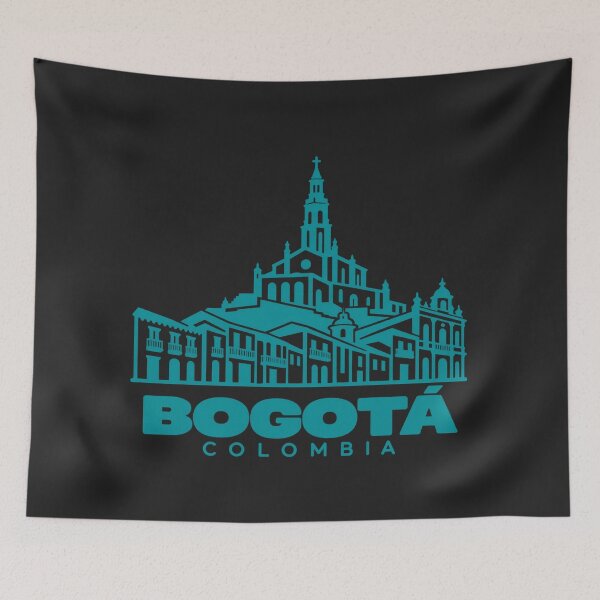 Item preview, Bogota Colombia Line Art Skyline Poster designed and sold by CMYKStudio.