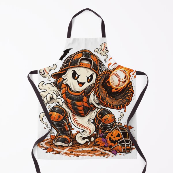 Item preview, Dripping Halloween Baseball Ghost Catcher Spooky Sports designed and sold by GitSticker.