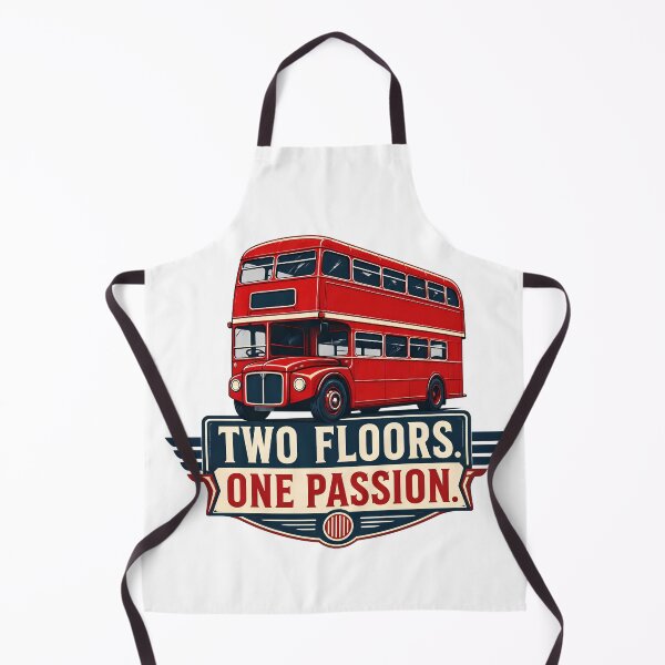 Item preview, Double Decker Bus Two Floors One Passion Shirt | Bus Lover Gift designed and sold by CuteDesignables.