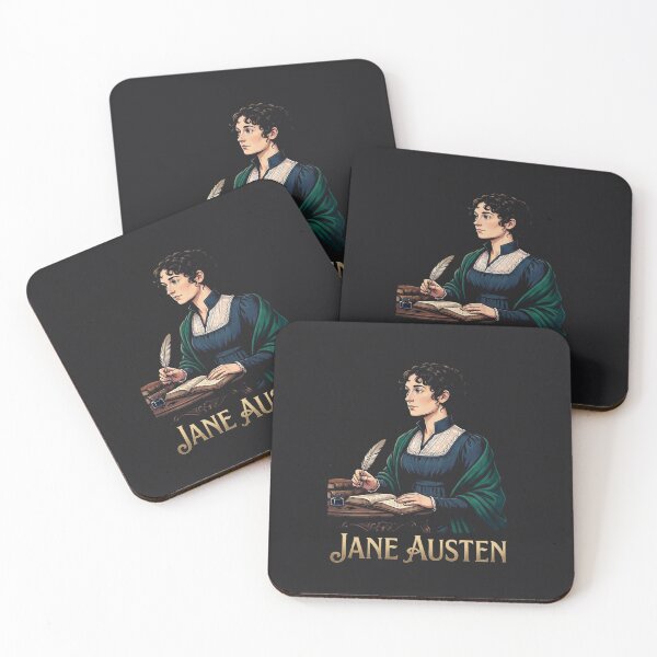 Item preview, Jane Austen Portrait With Feather Pen designed and sold by Owcomm.