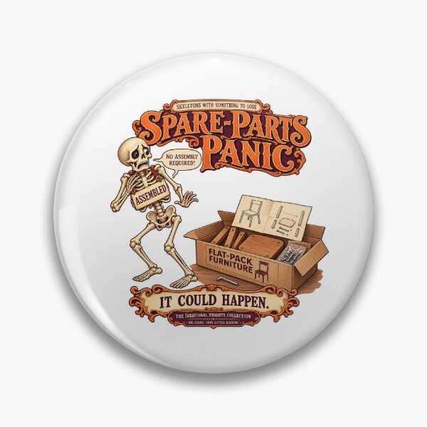 Item preview, THE IRRATIONAL FRIGHTS COLLECTION - SKELETONS WITH SOMETHING TO LOSE - SPARE-PARTS PANIC designed and sold by WheelieGdArt.