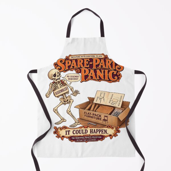 Item preview, THE IRRATIONAL FRIGHTS COLLECTION - SKELETONS WITH SOMETHING TO LOSE - SPARE-PARTS PANIC designed and sold by WheelieGdArt.