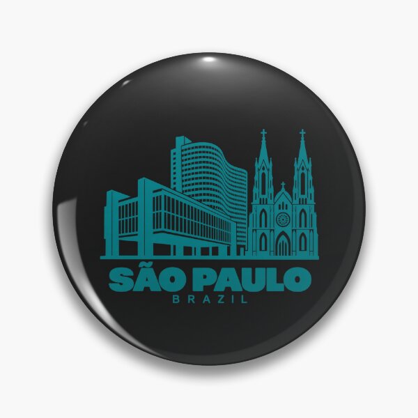 Item preview, Sao Paulo Brazil Line Art Skyline Poster designed and sold by CMYKStudio.