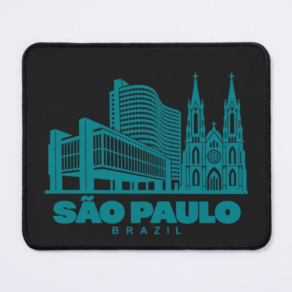 Item preview, Sao Paulo Brazil Line Art Skyline Poster designed and sold by CMYKStudio.