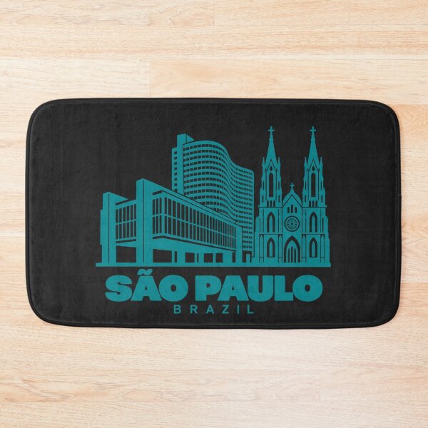 Item preview, Sao Paulo Brazil Line Art Skyline Poster designed and sold by CMYKStudio.