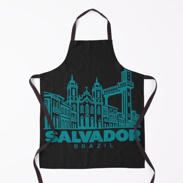 Item preview, Salvador Bahia Brazil Line Art Landmark Poster designed and sold by CMYKStudio.