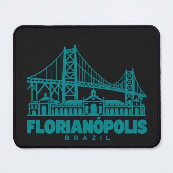 Item preview, Florianopolis Santa Catarina Brazil Line Art Coastline Poster designed and sold by CMYKStudio.