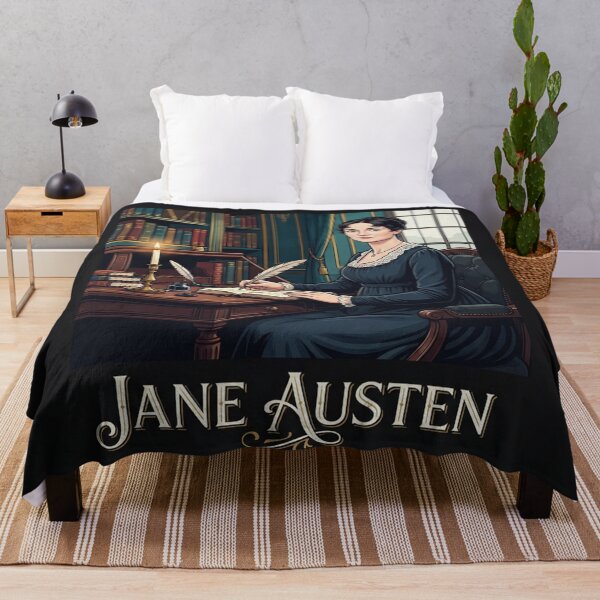 Item preview, Jane Austen Writing At Her Desk Portrait    designed and sold by Owcomm.