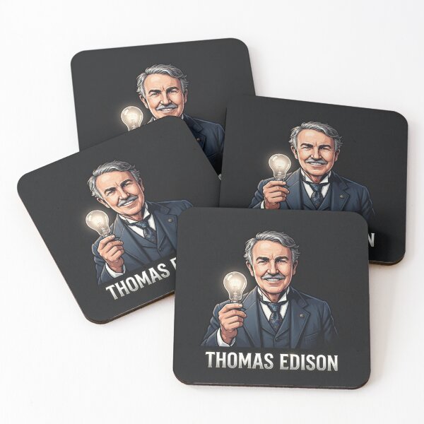 Aperçu de l'œuvre Thomas Edison invente l'ampoule électrique créée et vendue par Owcomm.