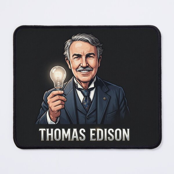 Item preview, Thomas Edison Inventing The Light Bulb    designed and sold by Owcomm.