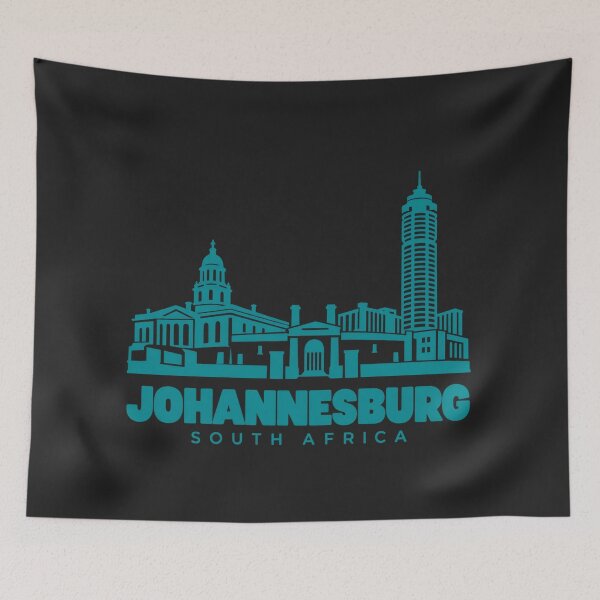 Item preview, Johannesburg South Africa Line Art Skyline Poster designed and sold by CMYKStudio.