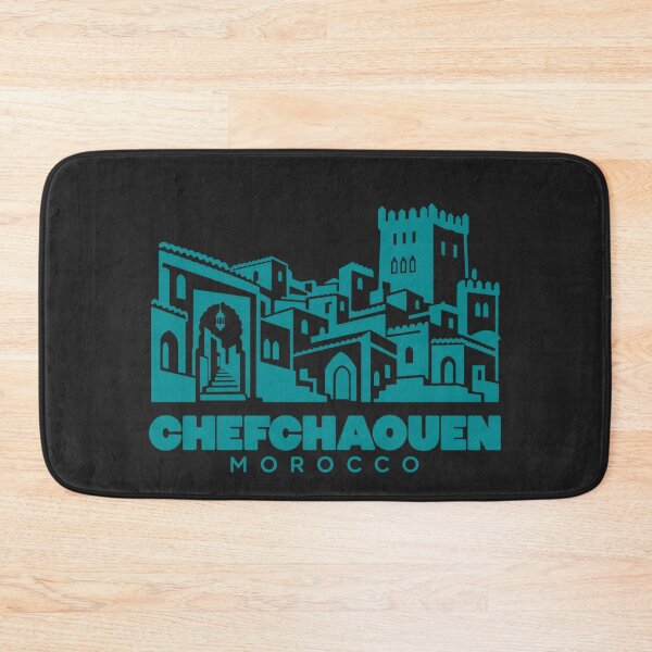 Item preview, Chefchaouen Morocco Line Art Landmark Poster designed and sold by CMYKStudio.