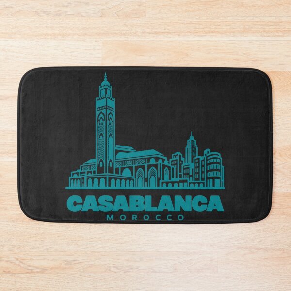 Item preview, Casablanca Morocco Line Art Skyline Poster designed and sold by CMYKStudio.