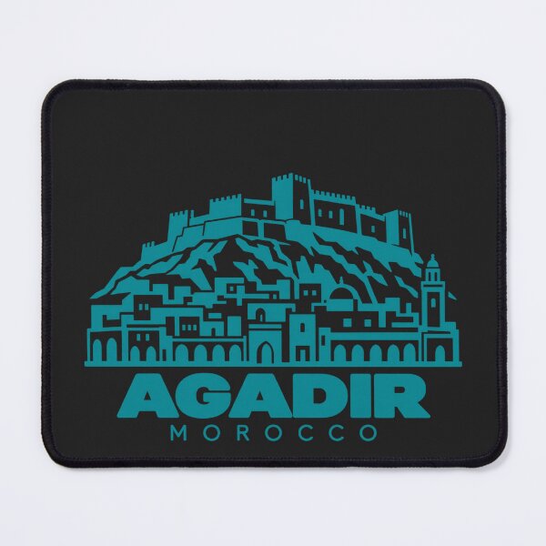 Item preview, Agadir Morocco Line Art Coastline Poster designed and sold by CMYKStudio.