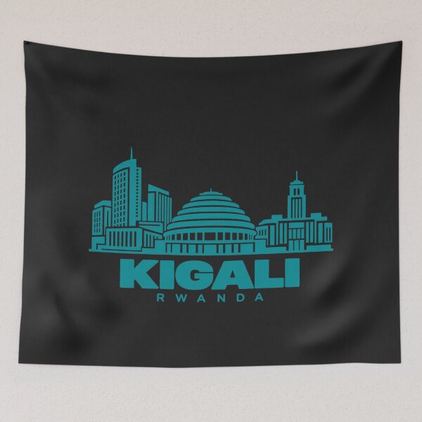 Item preview, Kigali Rwanda Line Art Landmark Poster designed and sold by CMYKStudio.