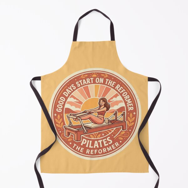 Item preview, Retro 70s Good Days Start On The Reformer Pilates Aesthetic Sticker designed and sold by REFORMER & COFFEE STUDIO.