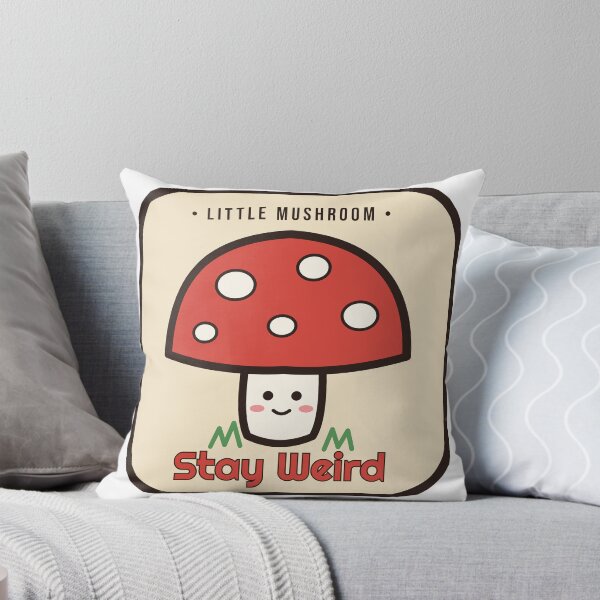 Aperçu de l'œuvre Stay Weird Cute Mushroom Cottagecore créée et vendue par DonaRoma.