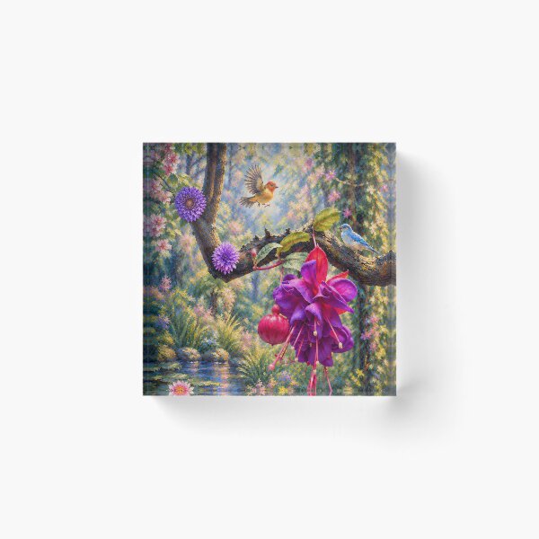 Item preview, Fuschia in a Tree designed and sold by RiverDeeDesigns.