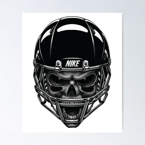 nike football skull logo