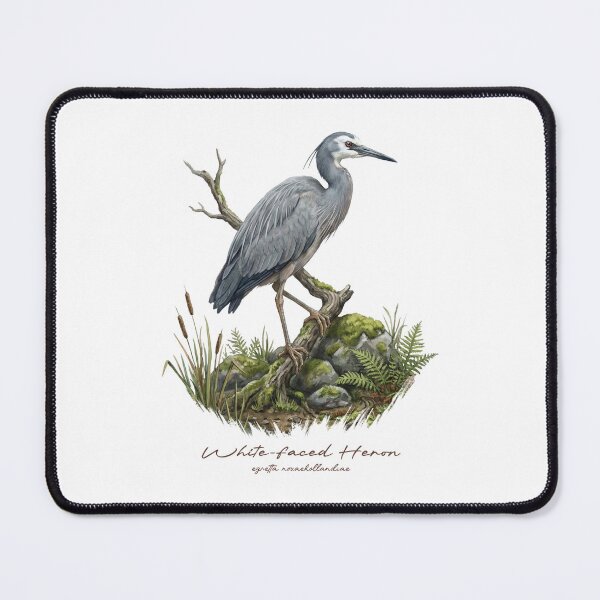 Item preview, White-faced Heron on Branch Bird Illustration designed and sold by Takeda-art.