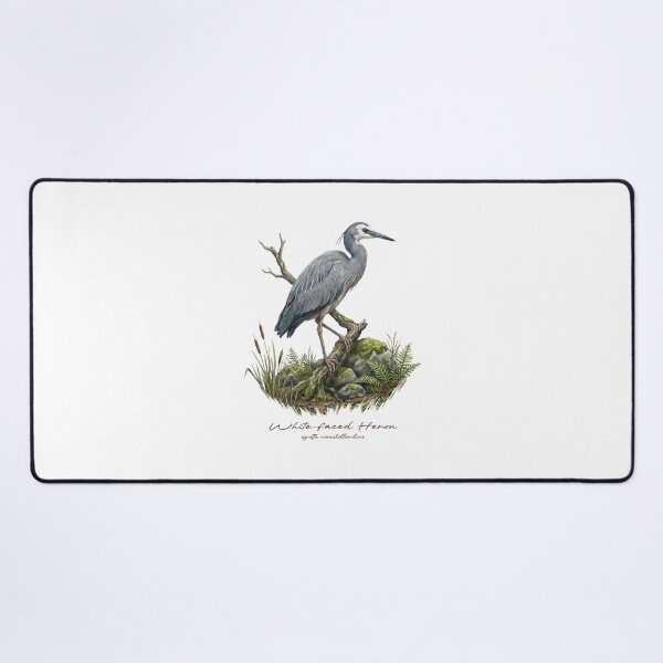 Item preview, White-faced Heron on Branch Bird Illustration designed and sold by Takeda-art.