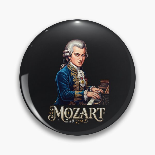 Item preview, Classic Wolfgang Amadeus Mozart Playing Piano Portrait    designed and sold by Owcomm.