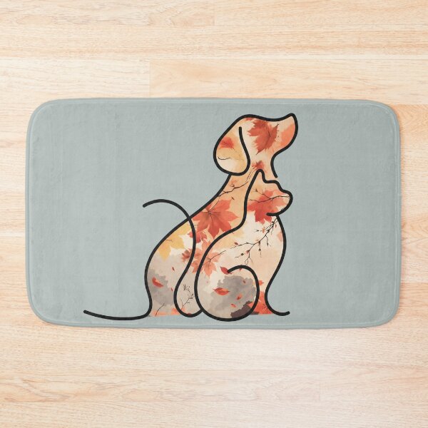 Item preview, Autumn leaves dog and cat designed and sold by 247DesignStudio.
