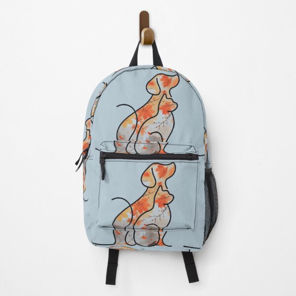 Item preview, Autumn leaves & blue sky dog and cat designed and sold by 247DesignStudio.