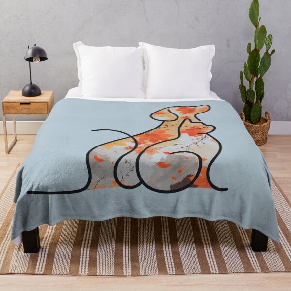 Item preview, Autumn leaves & blue sky dog and cat designed and sold by 247DesignStudio.