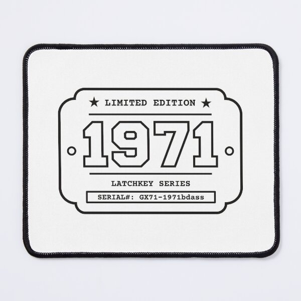Item preview, 1971 Limited Edition Birth Year Latchkey Series Vintage Badge Black designed and sold by HYPNK.