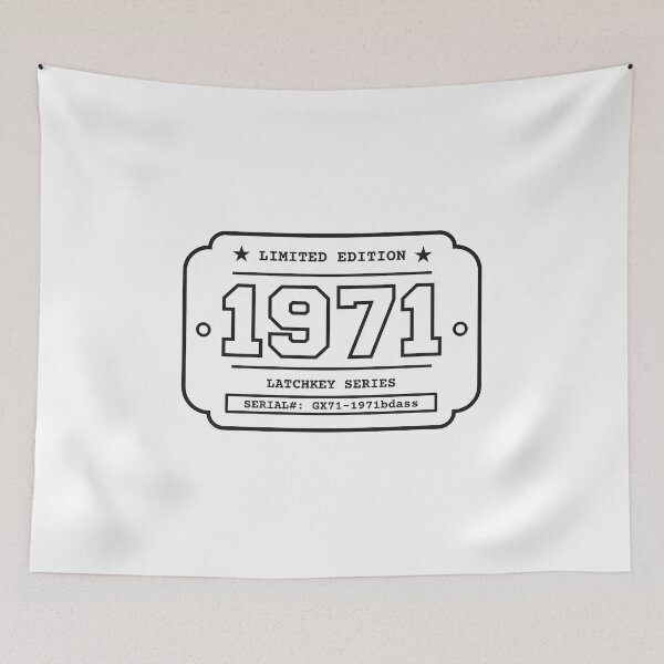 Item preview, 1971 Limited Edition Birth Year Latchkey Series Vintage Badge Black designed and sold by HYPNK.